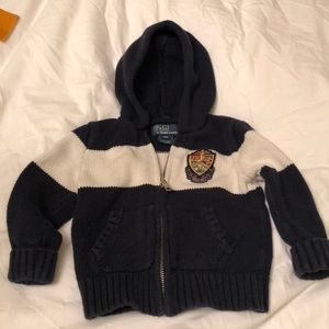 Ralph Lauren polo hooded zip up sweater